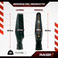 thumbnail image 4 of Direccionales Para Moto Rasen Led Duo Secuencial Tipo Pluma Universal rojo, 4 of 4