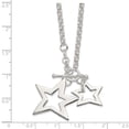 thumbnail image 3 of White Sterling Silver necklace Fancy 16 in 3 mm Stars, 3 of 4