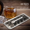 thumbnail image 3 of PENGXIANG Lever-Style Ice Tray  2 in 1 Stainless Steel Ice Making Mold and Ice Cracker, 3 of 8