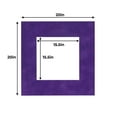 thumbnail image 3 of Crocus Suede Acid Free 20x20 Picture Frame Mats with White Core Bevel Cut for 16x16 Pictures - Fits, 3 of 4