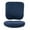 Dark Blue, variant on Elastic Soft Flannel Office Chair Slip Cover For Computer Chair Seats & Back Brown