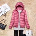 thumbnail image 1 of Women Puffer Jacket 15 Colors Plus Size Ultra Lightweight Packable Hooded Down Coats, 1 of 6