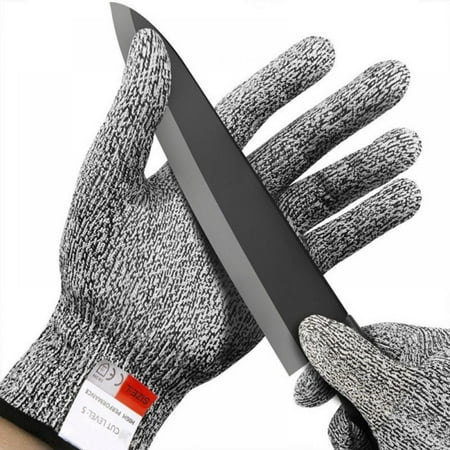Cut Resistant Gloves Food Grade Level 5 Protection, Safety Kitchen Cuts Gloves for Oyster Shucking, Fish Fillet Processing, Mandolin Slicing, Meat Cutting and Wood Carving, 1 Pair