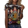 thumbnail image 3 of Scooby Doo Womens T-shirts Crewneck Shirts Blouse Short Sleeve Tee Shirts Girls Tops L, 3 of 8