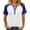 Navy, variant on UVEASISHA summer casual henley neck tops for women color block short sleeve blouses loose fit comfort t-shirts Lightweight going out tee Navy M