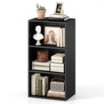thumbnail image 1 of Giantex 3-Cube Bookcase, Floor Standing Open Bookshelf w/7-Position Adjustable Shelves, Modern Display Shelf, Black, 1 of 9