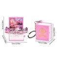 thumbnail image 3 of Riforla 3D Book Keychain | 3D Keychain | Folding Coffee Book Keychain. Three Dimensionality 3D Book Keychain. 3D Keychain. Arts & Crafts & DIY Toys Pink, 3 of 6