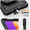 thumbnail image 7 of for Xiaomi Redmi Pad 2 Case 11 2025, 360 Rotating Shockproof Cover with Stand, Handle, Shoulder Strap (TB336FU/TB330FU), Black, 7 of 7