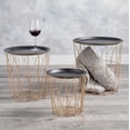 thumbnail image 5 of Creative Brands  Wire Table - Set of 3 - Gold, 5 of 5