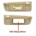 thumbnail image 4 of Right Passenger Side Sun Visor With Makeup Mirror, For Honda Civic 2006-2011, Replace 83230-SNA-A01ZE Front Sunvisor Sun Blocker -Copilot-right-beige, 4 of 5