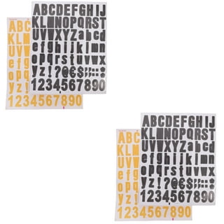 720 Pieces 10 Sheets Vinyl Alphabet Letter Stickers Self Adhesive Alphabet  and Number Stickers Letters Numbers Stickers for Grad Cap