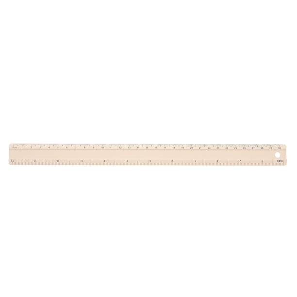 Regla recta de aleación de aluminio, herramienta de medición multiusos con centímetros y patas, ideal para dibujo geométrico y uso en oficina, 30 cm