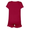thumbnail image 5 of MAIHAN Women Summer Outfits Women Clothing Short Sleeve Tops Shorts Leggings Sets Women 2 Piece Outfits Plus Size Outfits for Curvy Women, 5 of 7