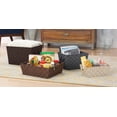 thumbnail image 3 of Whitmor Woven Strap Storage Baskets - Black - Set of 3, 3 of 6