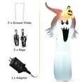 thumbnail image 6 of Gymax 6FT Halloween Inflatable Blow Up Ghost w/ Pumpkin LED Lights Yard Decoration, 6 of 9