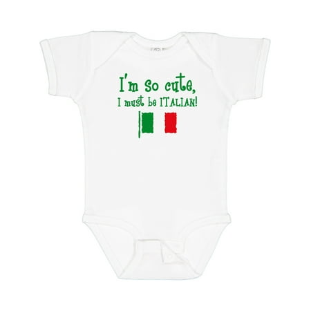 

Inktastic So Cute Italian Boys or Girls Baby Bodysuit