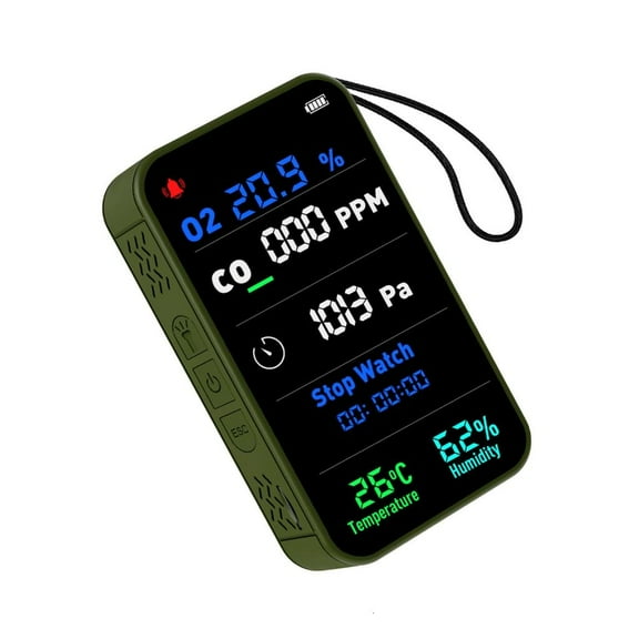 LAIQIEN Professional CO Gas Detectors Oxygen Monitor Environmental Analyzers Long Battery