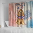 thumbnail image 4 of 4th of July Cocker Spaniel Celebrates Independence Day Shower Curtain Cockers Dog Lover Gifts Waterproof Bathroom Bathtub Curtain - 12010, 4 of 5