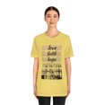 thumbnail image 4 of Love Faith Hope Unisex Jersey Short Sleeve Tee, 4 of 10