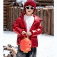 thumbnail image 6 of ATOGUTA Boys Puffer Jacket Winter Fleece Jacket Zip Up Hooded Puffer Quilted Kids Outerwear Jacket for Boys Size 1T-11 Red, 6 of 6