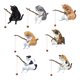 thumbnail image 2 of Lindo Gato Paisajismo Pesca Ornamento S Coche Interior Decoraciones, 2 of 9