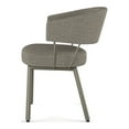 thumbnail image 3 of Amisco Corey Dining Chair - Beige & Black Tweed Fabric / Grey Metal, 3 of 9