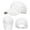 White, variant on HNMKIU Fashionable Baseball Cap for Men and Women Adjustable Sun Hat Breathable Outdoor Beach Hat White,One Size