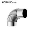 thumbnail image 5 of AFQH Elbow Pipe 90 Degree Stainless Elbow Chimney Liner Steel Stove Pipes Elbow, Outdoor Camping Tent Stove Indoor Accessories, Wood Burning Stove Indoor Chimney Pipe Extension Flue Adapter Tube, 5 of 10
