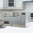 thumbnail image 4 of Total Chef Compact Countertop Microwave Oven, 700W, 0.7 Cubic Feet Capacity, Digital Touchscreen Controls, 6 Pre-Set Cooking Modes, Silver Stainless Steel, 4 of 10