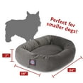 thumbnail image 3 of Majestic Pet Faux Suede Bagel Pet Bed for Dogs, Calming Dog Bed Washable, Small, Gray, 3 of 5