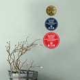thumbnail image 3 of Circle All Visitors Must Wear Personal Protective Equipment While On Site Sign (Brushed Gold) - Large, 3 of 4