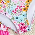 thumbnail image 4 of Ccpelsie Girls Spring Summer Swimsuit Set Soft Cotton Feel Fabric Tankini Top Shorts Cover-Up Skirt Cute Comfortable（A01-Hot Pink,7-8 Years), 4 of 7