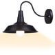 thumbnail image 2 of DELight Retro Vintage Industrial Wall Sconce Gooseneck Barn Light Metal Shade 2 Pack, 2 of 8