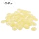 thumbnail image 3 of Tapas de tornillo Unique Bargains 160uds 17x4mm Plástico Claro Amarillo, 3 of 5