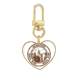 thumbnail image 1 of Latina New York Classic Pais Ciudad Llavero de metal en forma de corazón dorado, 1 of 3