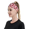 thumbnail image 5 of colorful roses pink Headbands for Women/Men, Elastic Wide Soft Sweat Head Band Sports Hair Bands for Hair, Moisture Wicking Workout Head bands for Running, Gym,Yoga, 5 of 5