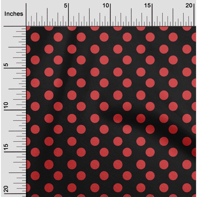 oneOone Tissu Polyester Lycra à Pois Décoratif Imprimé 56 Pouces de Large