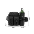 thumbnail image 3 of Tuobarr Backpack, Multi Functional Waist Pack, Single Shoulder Hip Belt Bag Packs Water Resitive Waist Bag Pouch Hiking Climbing Outdoor Bumbag with Water Bottle Pocket Black, 3 of 5
