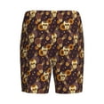 thumbnail image 5 of Naloa Sunflowers with Skull and Hand Men's Short Pajama Pants, Lounge Comfort Shorts with Elasticized Waistband and Side Pockets - 3X-Large, 5 of 9