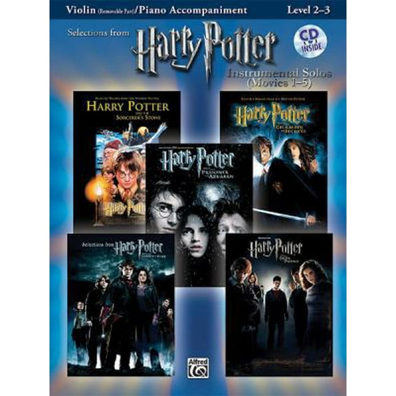 Pre-Owned Harry Potter Instrumental Solos for Strings (Movies 1-5): Violin, Book & Online Audio/Software [With CD] (Paperback) 0739049968 9780739049969