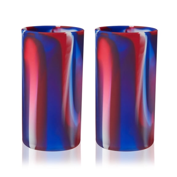 True Flexi Silicone Highball Tumblers, Drinking Glasses, 19oz Set of 2