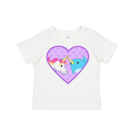 

Inktastic Unicorn and Narwhal Cute Couple Boys or Girls Toddler T-Shirt