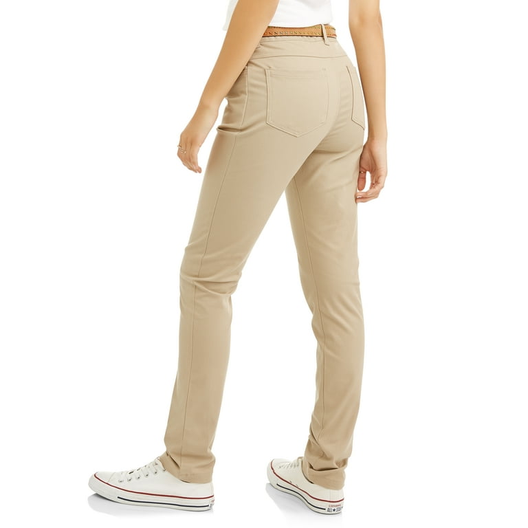 Juniors' 5-Pocket Stretch Skinny School Uniform Pant