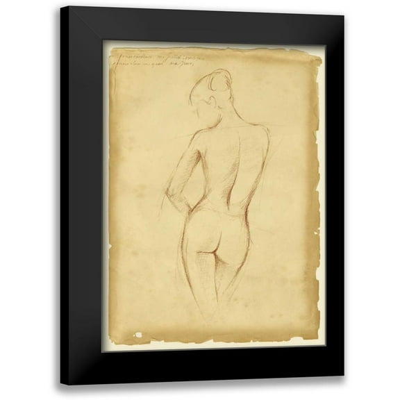 Harper, Ethan 11x14 Black Modern Framed Museum Art Print Titled - Antique Figure Study II