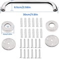 thumbnail image 2 of Pair of 12-Inch Bathroom Grab Bars, 2 of 5