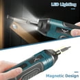 thumbnail image 5 of JENABOM Electric Cordless Screwdriver, 3.6V Screwdriver , 5N.m Max Torque Cordless Screwdriver for Daily & Light Industrial use (Includes 21-Piece Bit Set), 5 of 7