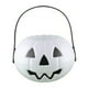 thumbnail image 1 of Cubo de dulces de Halloween, cubo de dulces, Jack-O-Lantern, extraíble y reutilizable Blanco, 1 of 9