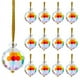 thumbnail image 3 of piezas de adornos navideños en forma de bola de cristal iridiscentes en miniatura para árbol y decoración de bodas, atrapasol con forma de bola de prismas redondos y cadena para decoración de árbol, 3 of 8