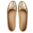 thumbnail image 3 of Balerina Para Mujer CASTALIA 191-65 Dorado con Detalle Moño, 3 of 3