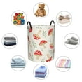thumbnail image 6 of Kll Cartoon Flat Mushrooms Waterproof Foldable Laundry Hamper Bucket With Handles For Storage Bin,Kids Room,Home Organizer (Small), 6 of 8